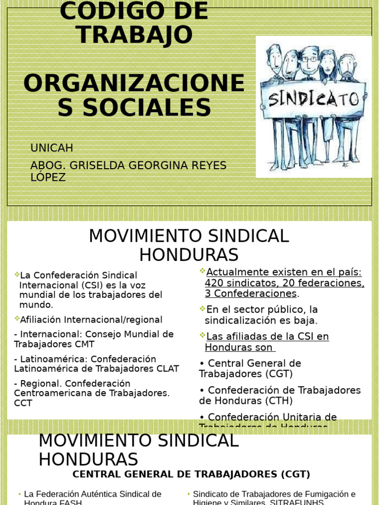 Movimiento Sindical en Honduras | PDF | Sindicato | Honduras