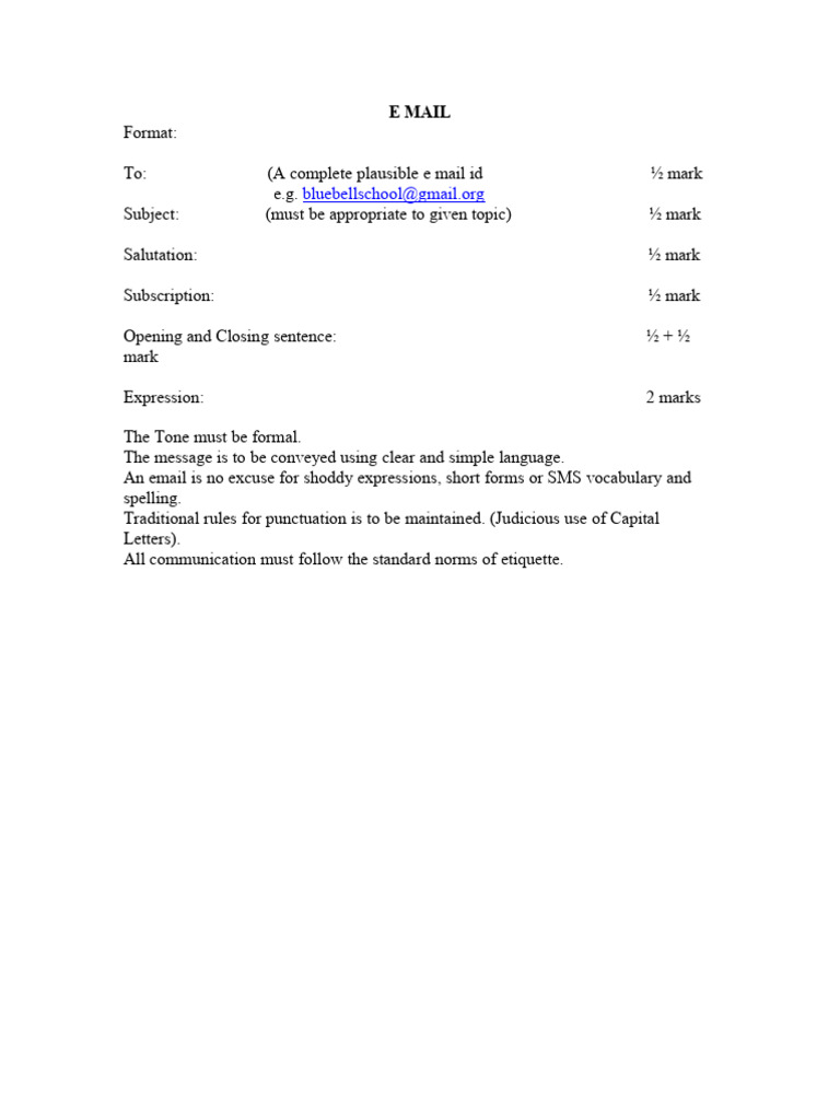 Formal Email Writing Guidelines | PDF