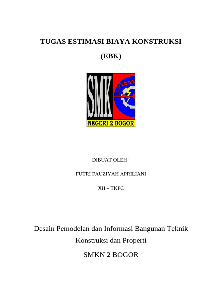 Contoh Cover RAB Konstruksi | PDF