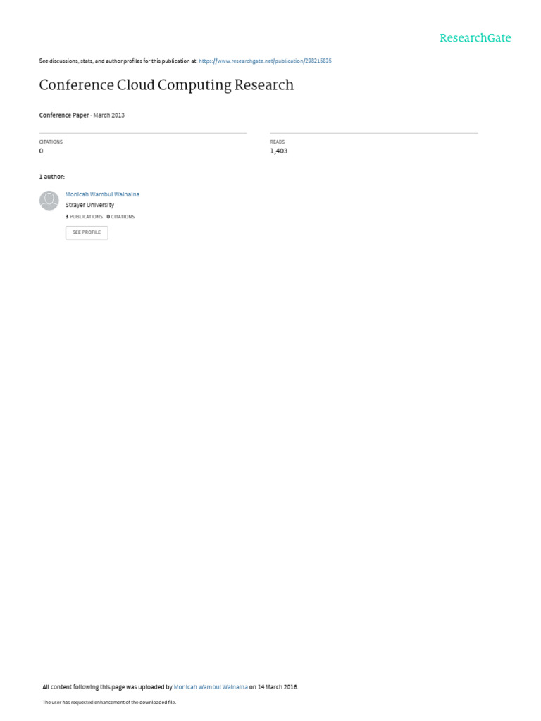 Cloud Computing Technologyand Organizations | PDF | Cloud Computing ...