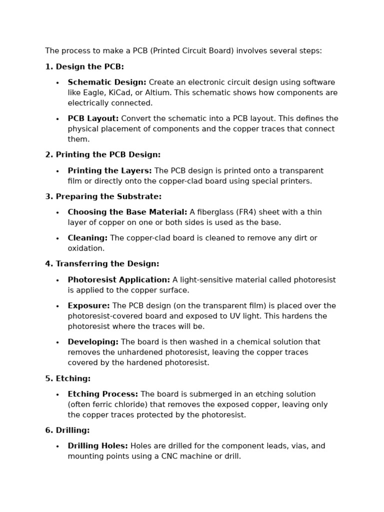 PCB Manufacturing Process Steps | PDF | Printed Circuit Board | Soldering