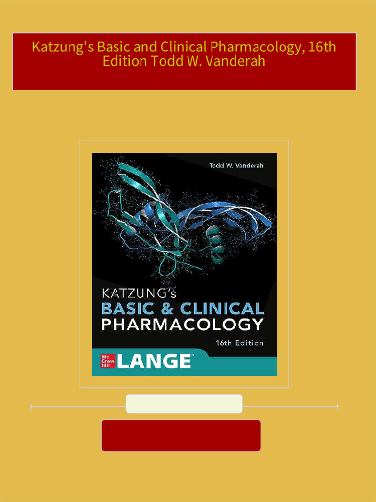 Basic & Clinical Pharmacology 第16版 Katzung's Basic and Clinical Pharmacology, 16th Edition