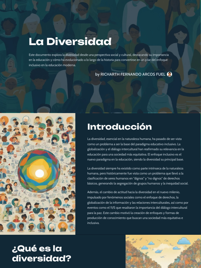 La Diversidad en La Educación | PDF | Discriminación | Sociedad