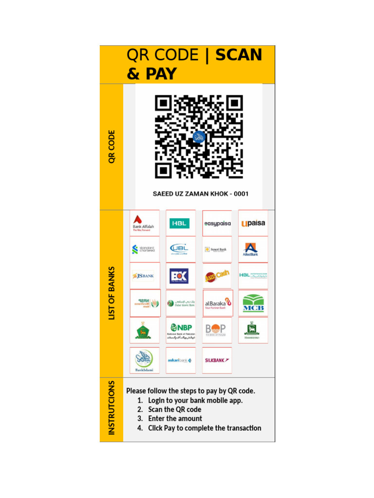 QR Code Payment Instructions Guide | PDF