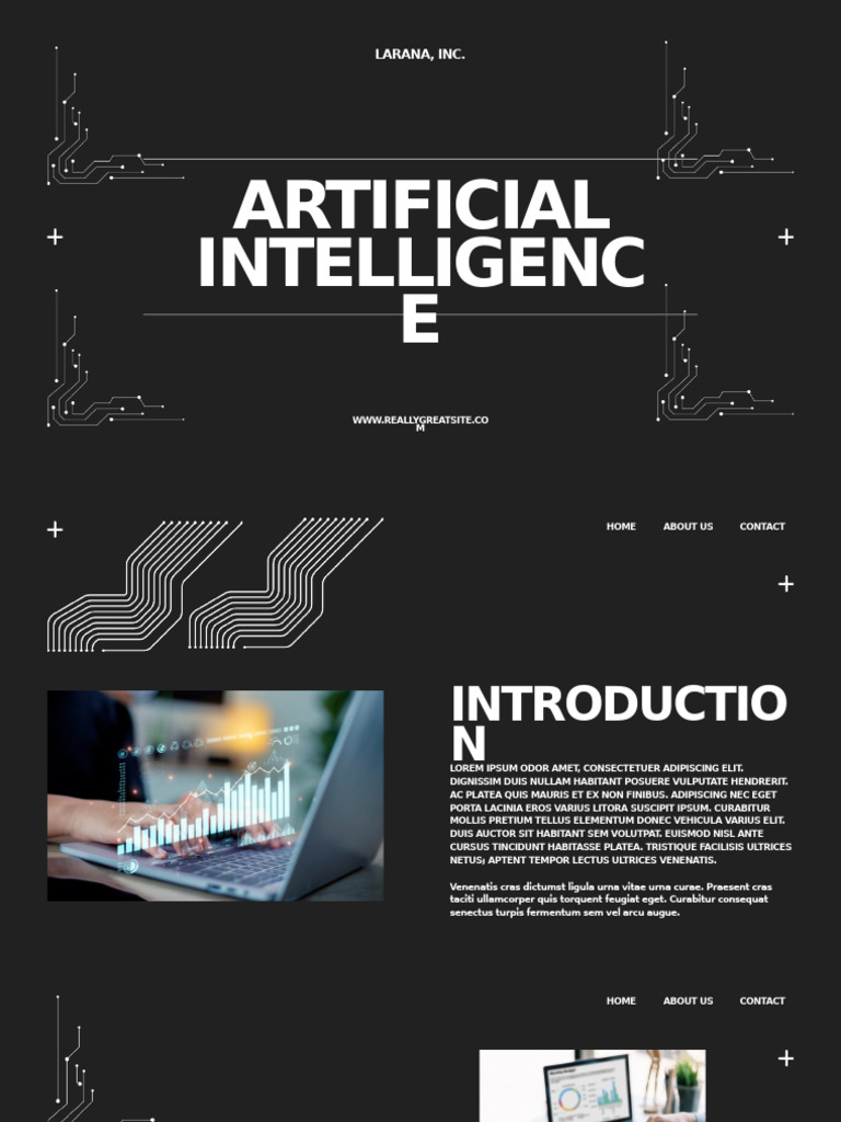 Black and White Futuristic Modern Artificial Intelligence Presentation ...