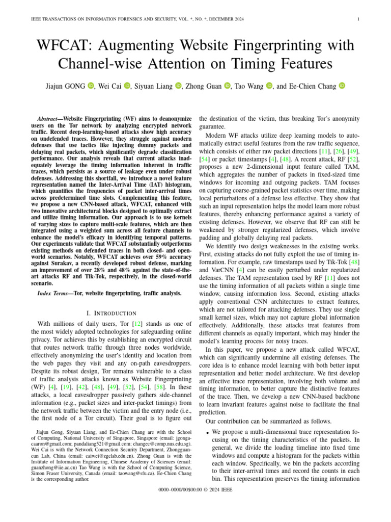 WFCAT | PDF | Computer Network | Deep Learning