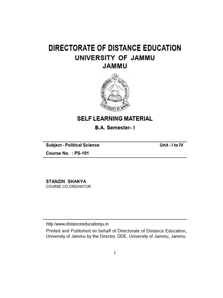 Introduction to Political Science PS-101 | PDF | Political Science | Theory