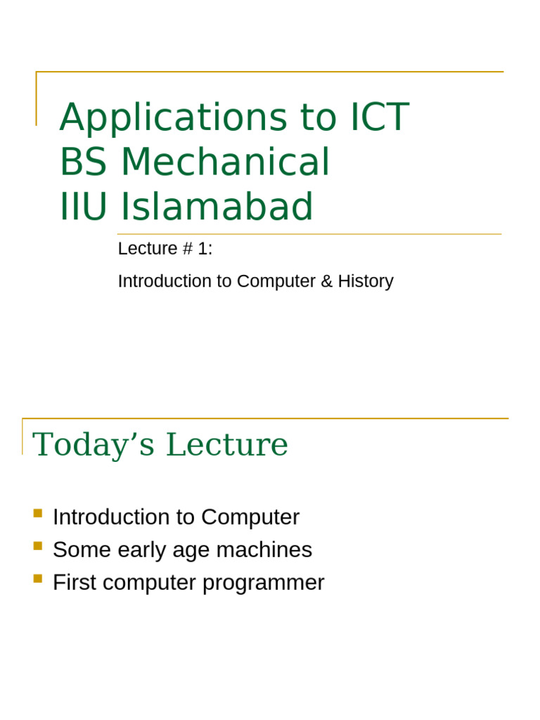 L 1, Computer History | PDF | Engineering | Computing