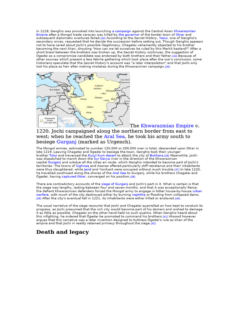13 | PDF | Genghis Khan | Mongol Empire
