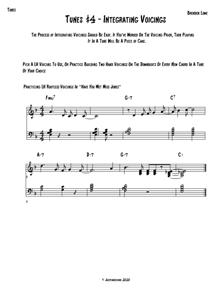 #4 - Voicings | PDF | Elements Of Music | Music Theory