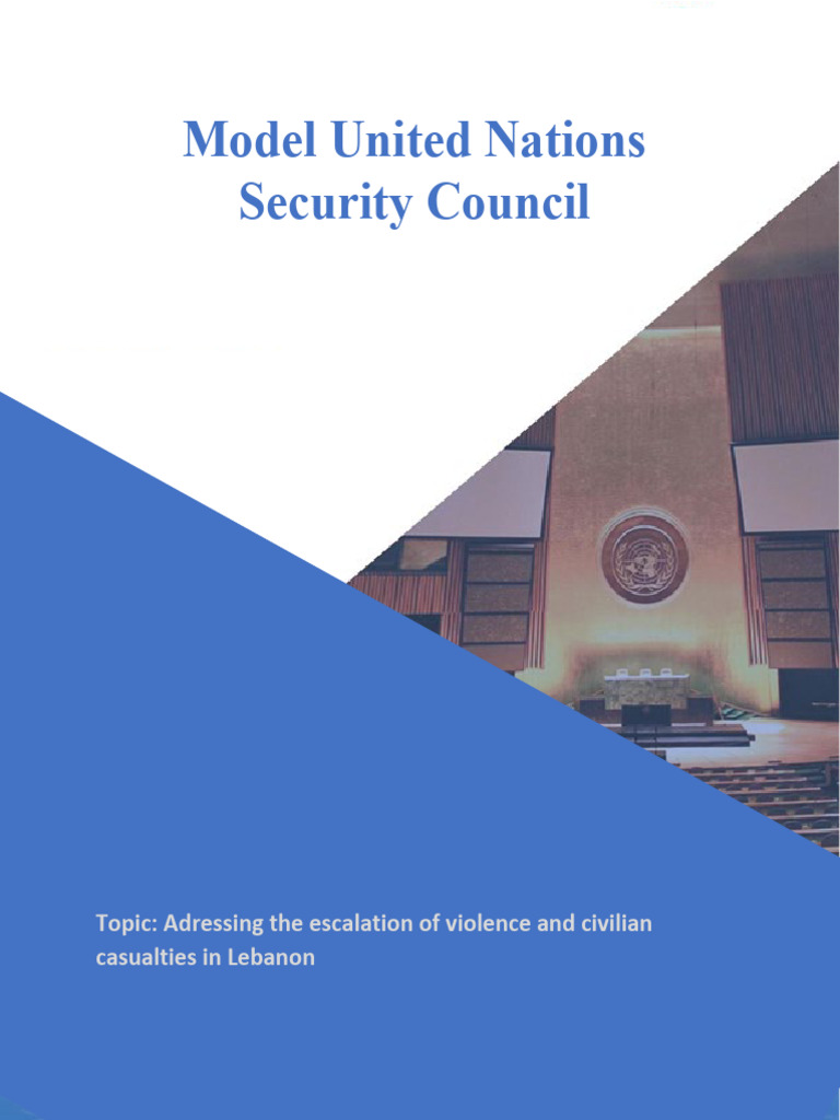 UNSC - Adressing The Escalation of Violence and Civilian Casualties in ...