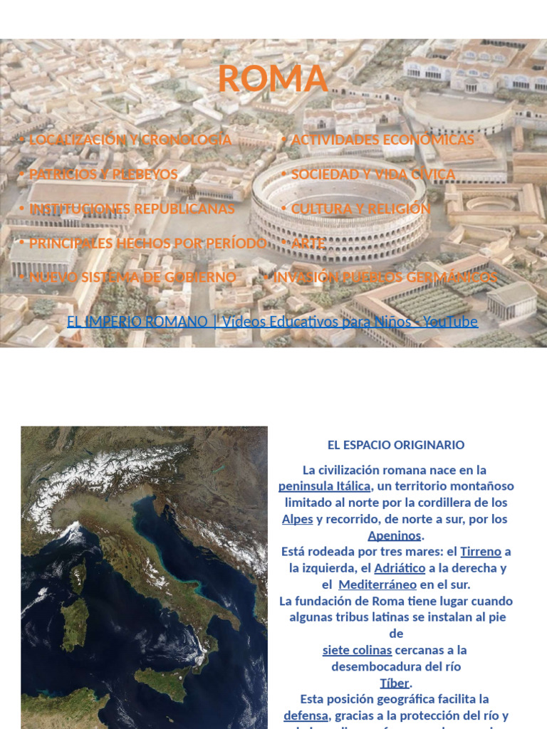 Historia de Roma: Monarquía a Imperio | PDF | Republica Romana | Roma ...