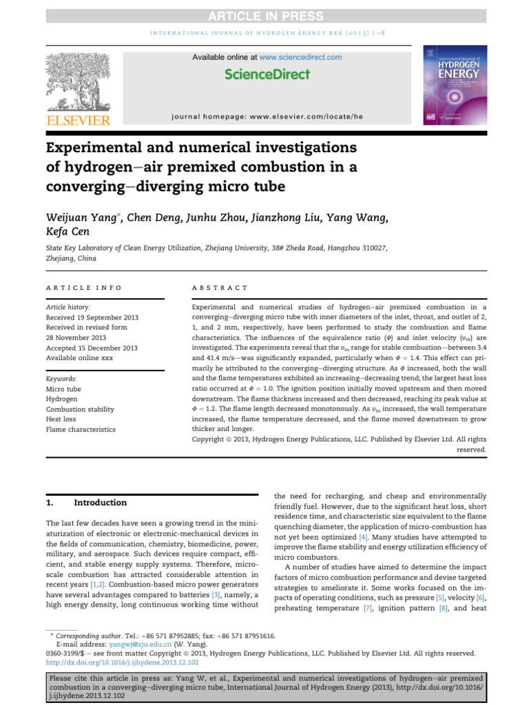 Experimental and Numerical Investigation | PDF | Combustion | Heat Transfer