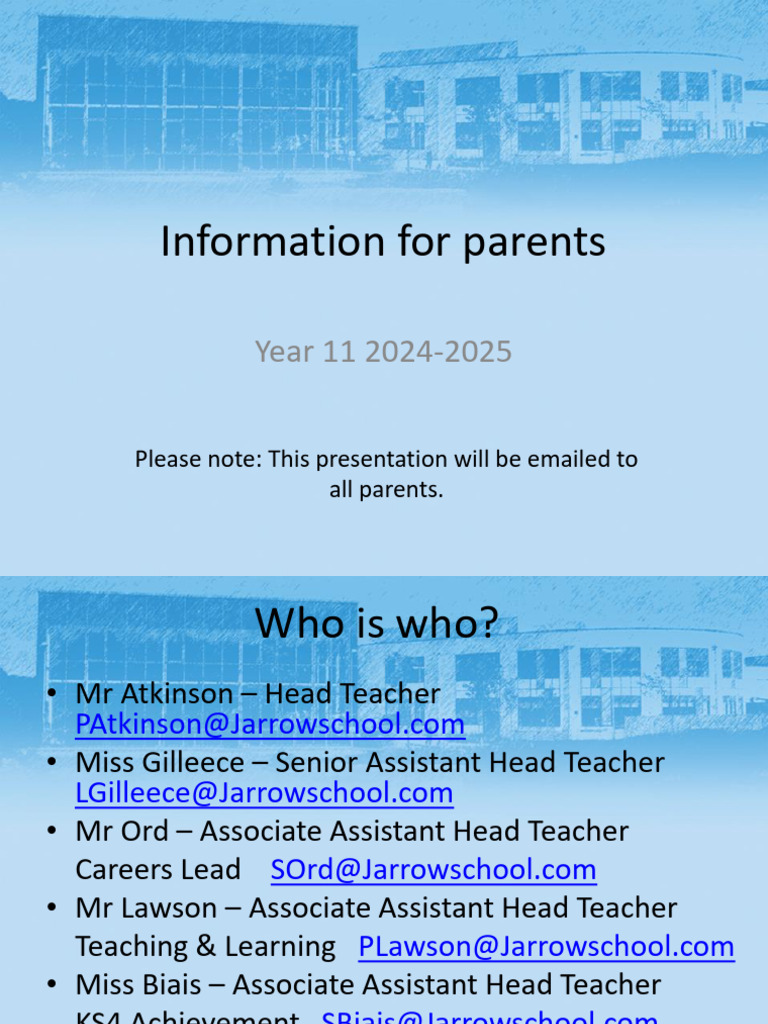 2024 09 Parent Information Evening | PDF
