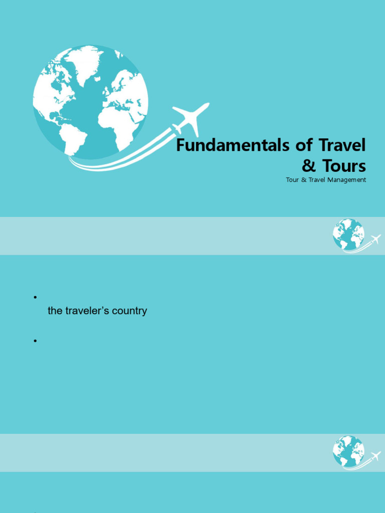 Fundamentals of Travel and Tourism | PDF | Tourism | Transport