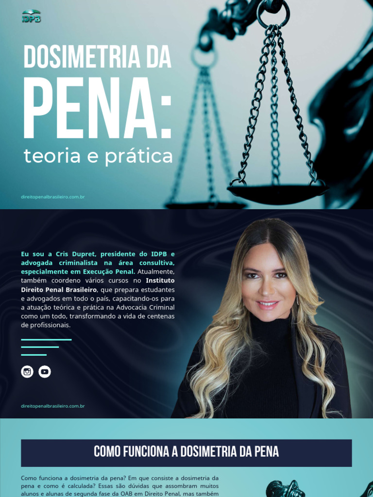Dosimetria da Pena no Direito Penal | PDF | Sentença (jurídico) | Crimes