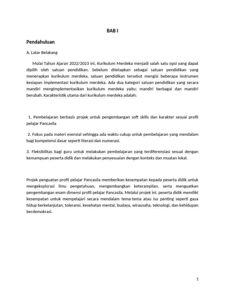 Implementasi Kurikulum Merdeka P5 | PDF