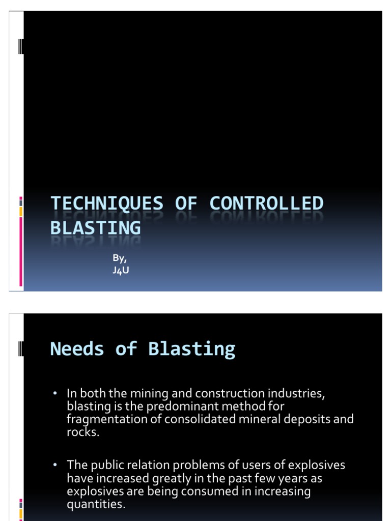 Control Blasting PDF