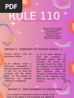 Rule 110: Criminal Action Procedures | PDF | Prosecutor | Complaint