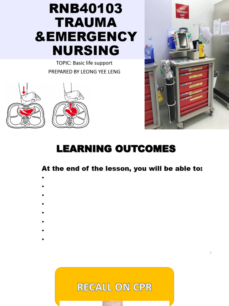 Basic Life Support in Trauma Nursing | PDF