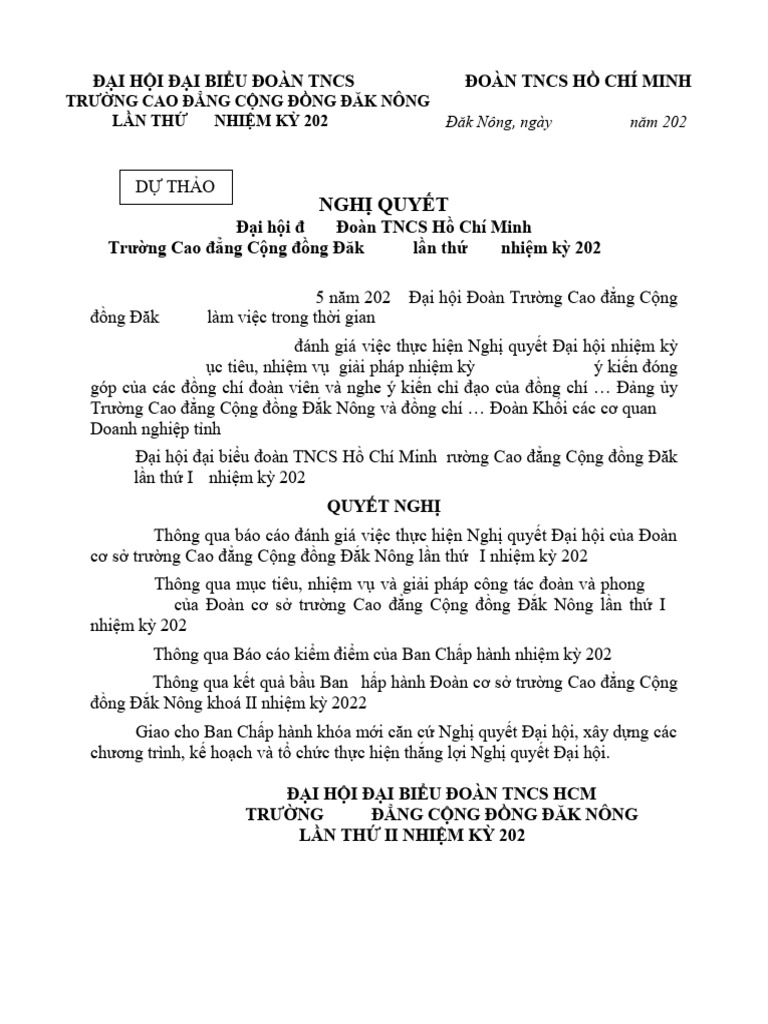 Nghi Quyet | PDF
