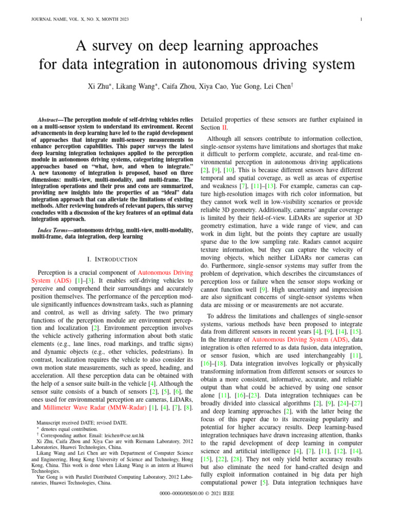 A Survey On Deep Learning Approaches For Data Integration in 26mdyhdm ...