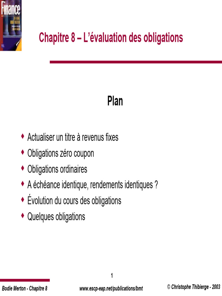 Évaluation des Obligations et Rendements | PDF | Obligation (Finance ...