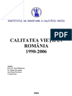 Calitatea Vietii in Romania 1990-2006