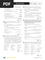Focus 3 Unit 4 Test Answers | PDF