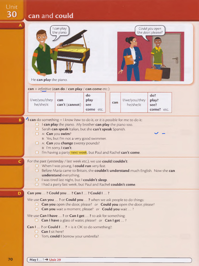 Carol's Homework - Can and Could | PDF
