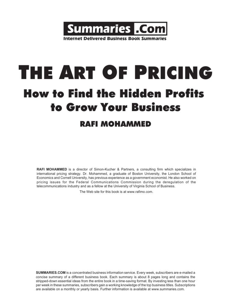 Pricing Strategies for Business Growth | PDF | Pricing | Prices