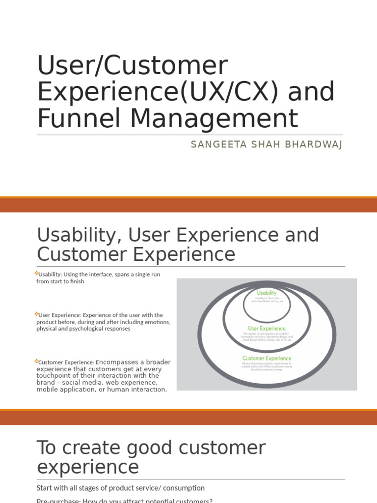 Session 8 and 9 Customer Experience and Funnel Management | PDF ...