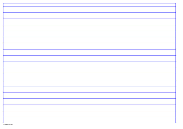 Lined A4 Landscape 1 Per CM Index0 Blue | PDF