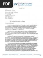 Foia Request Crew Sec Regarding Communications With Wall
