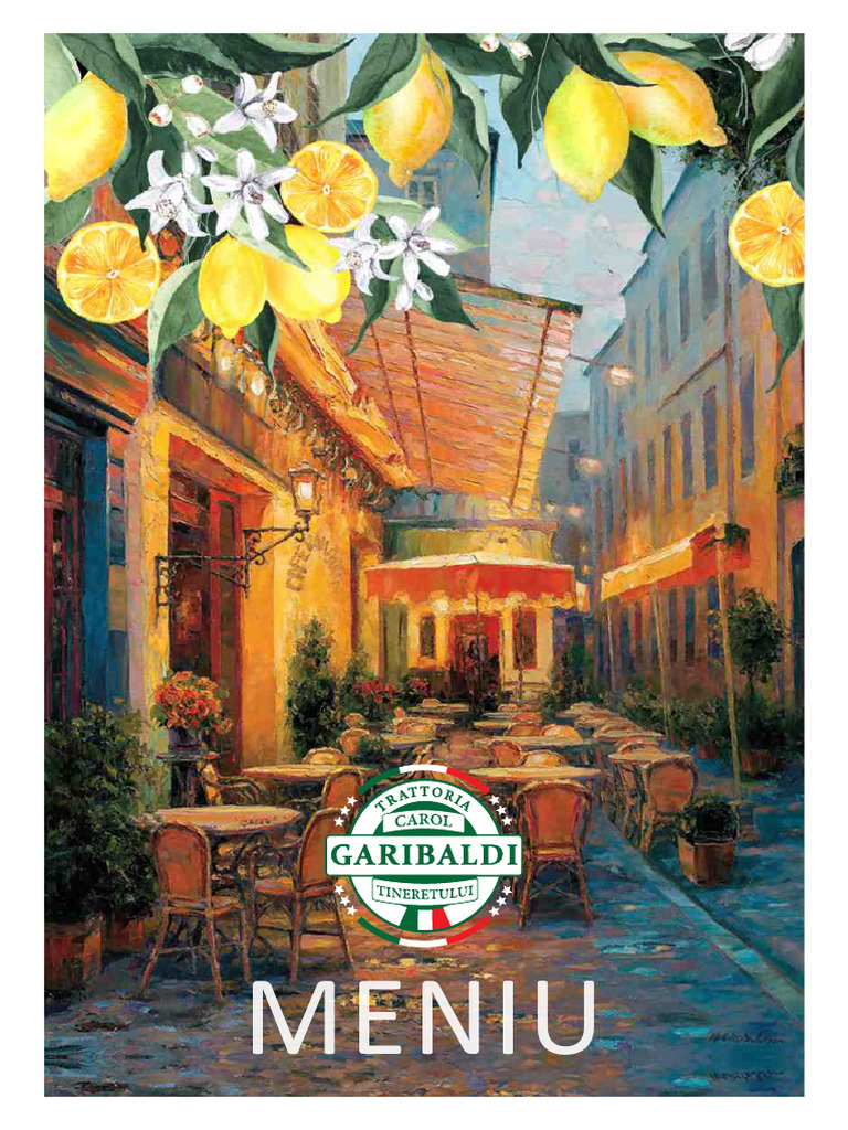 Meniu Trattoria GARIBALDI 23 Iulie 2024 | PDF