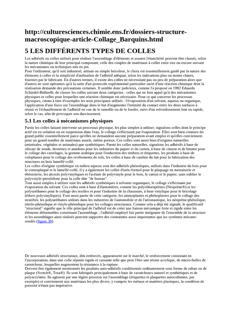 A3Les Différents Types de Colles PDF Adhésif Silicone — free download