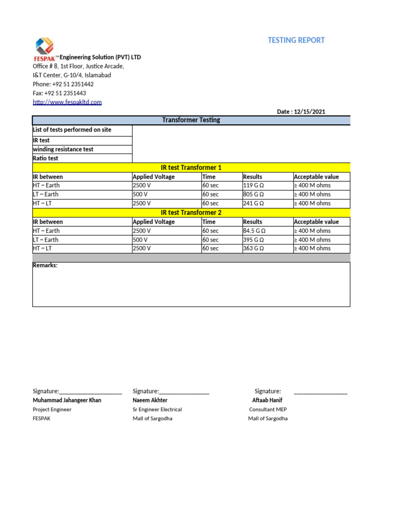 Transformer Testing Pdf Transformer Electronics