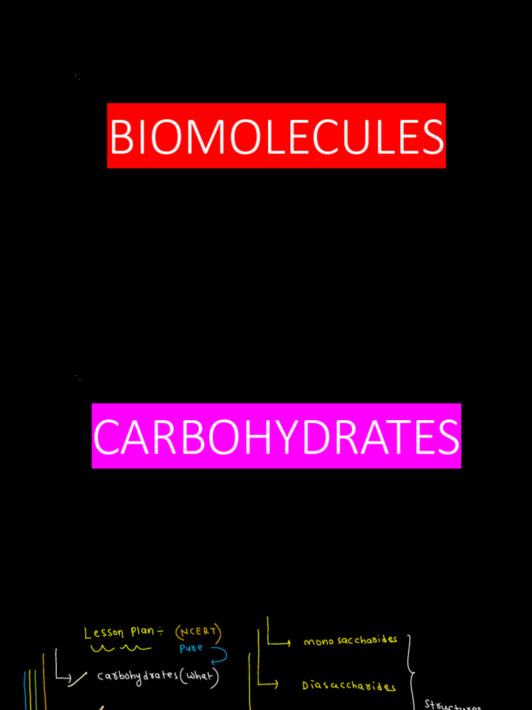 Understanding Carbohydrates in Biomolecules | PDF