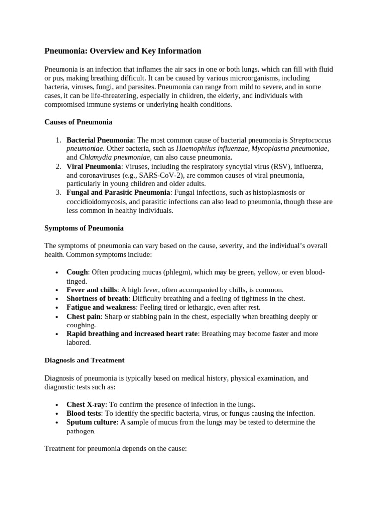 Pneumonia 4 | PDF | Pneumonia | Infection