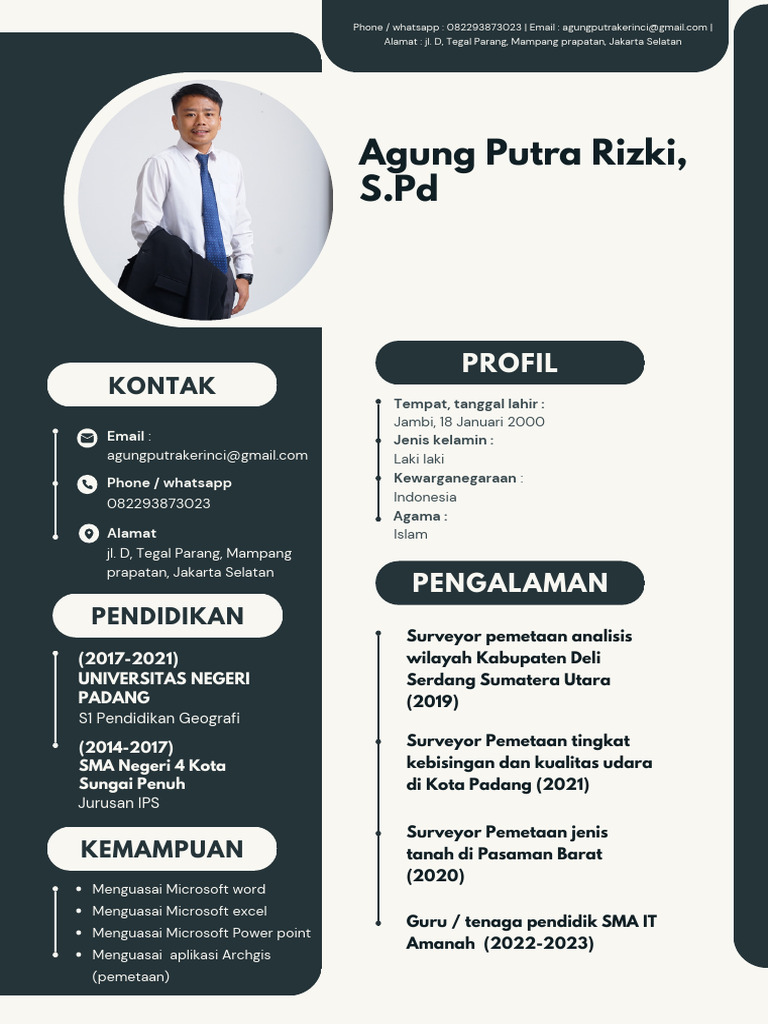 Profil Agung Putra Rizki, S.Pd | PDF