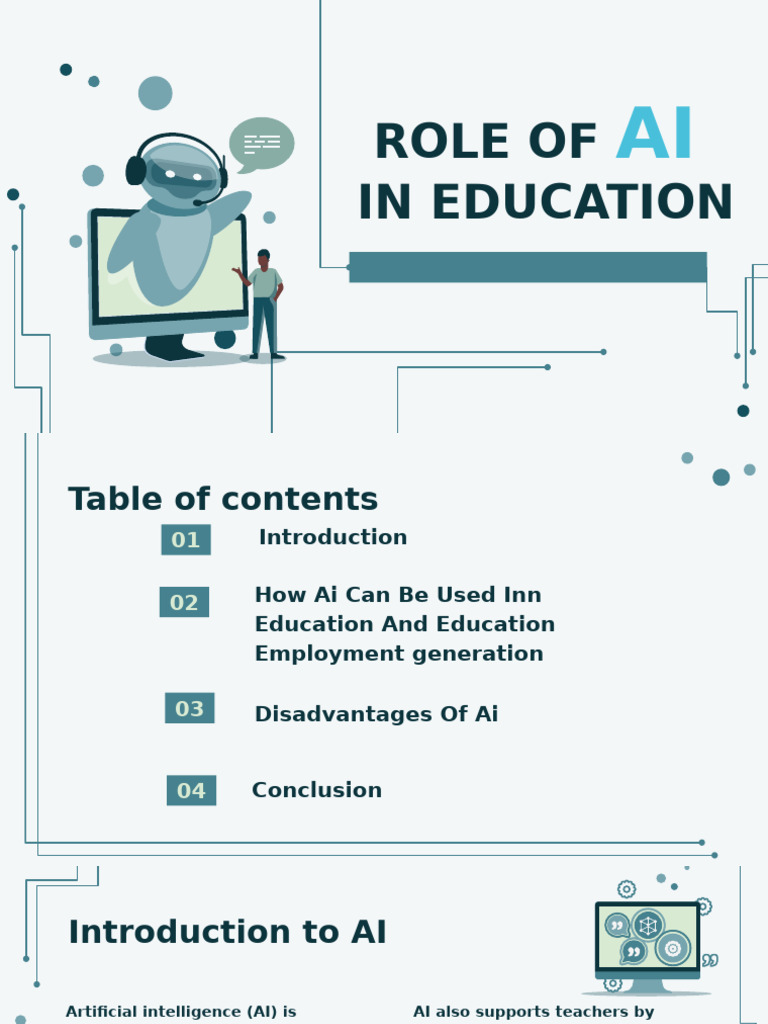 AI's Impact on Education and Learning | PDF | Artificial Intelligence ...