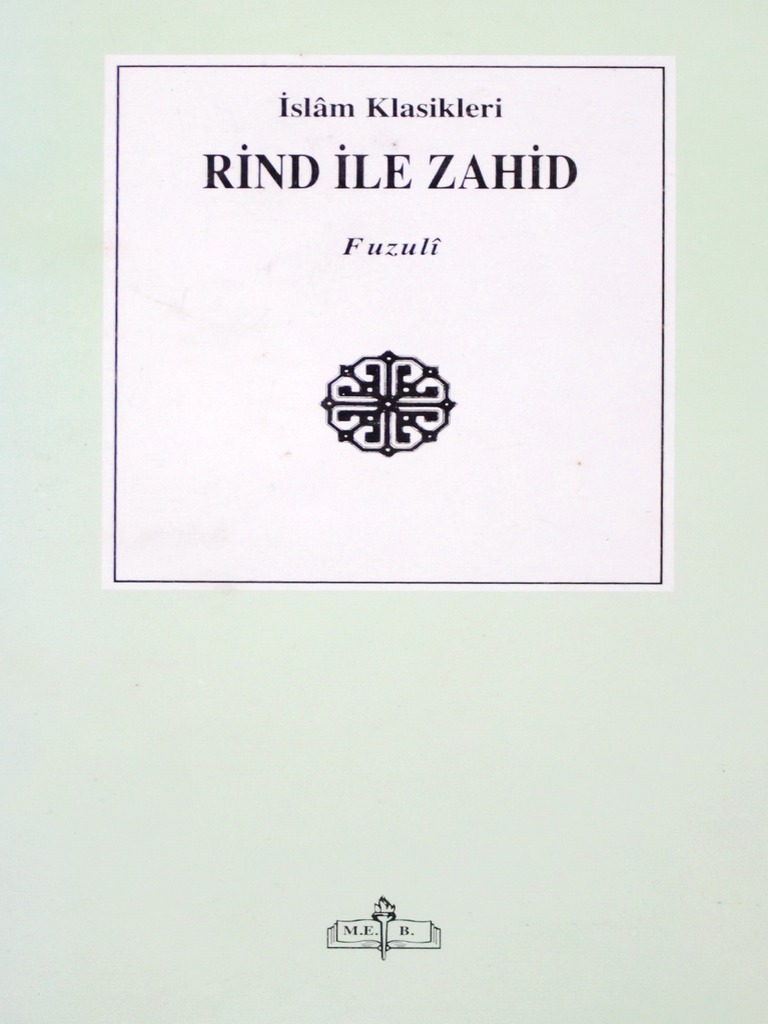 Fuzuli Rind Ile Zahid MEB Yayınları | PDF