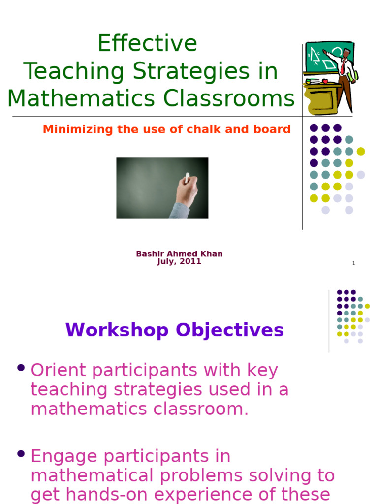 Effective Math Teaching Strategies Pdf Educational Technology
