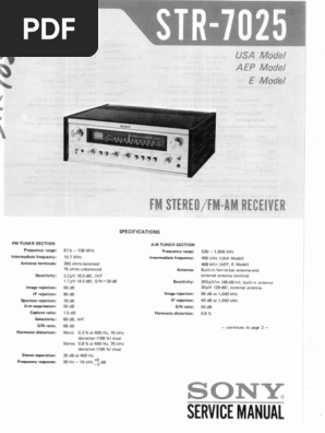 STR 7025 | PDF