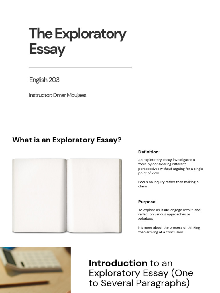 Lecture+-+The+Exploratory+Essay | PDF | Essays | Sustainability