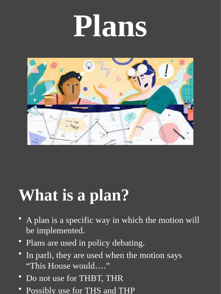 Plans and Counterplans | PDF