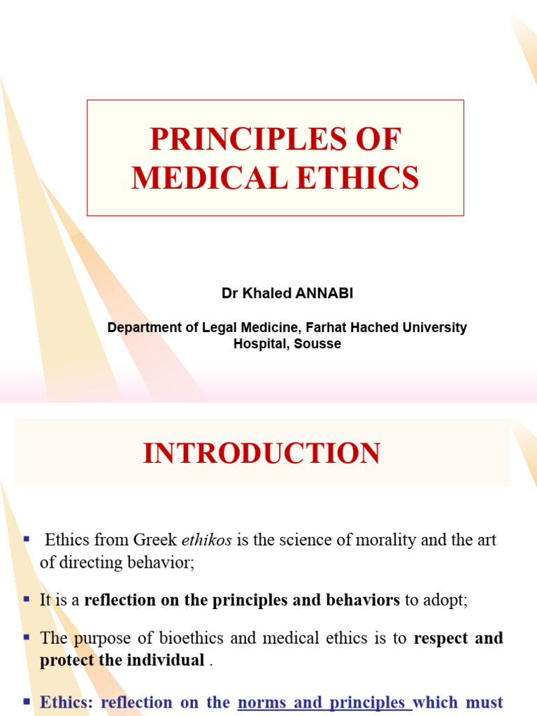 Ethical Principles | PDF | Autonomy | Medical Ethics