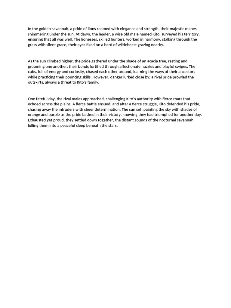 Lions | PDF
