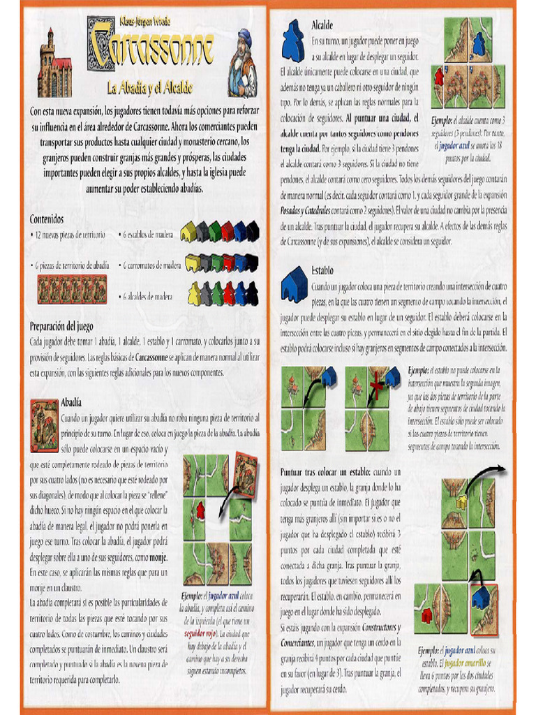 Carcassonne-La-abadia-y-el-alcalde | PDF