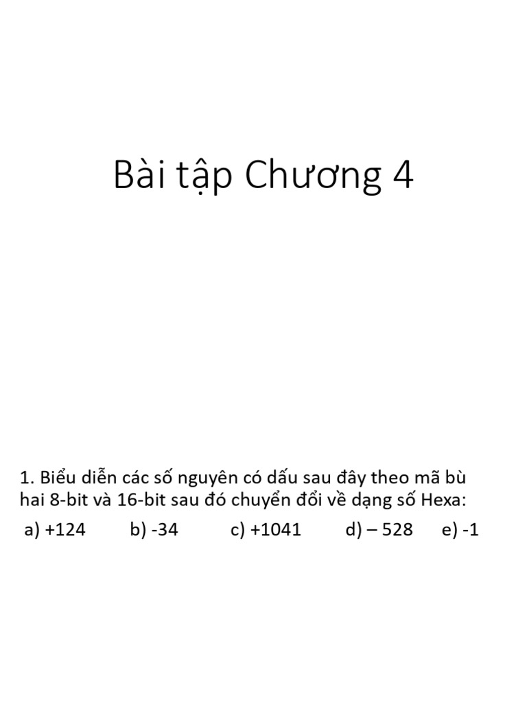 De Baitap CH 4 | PDF